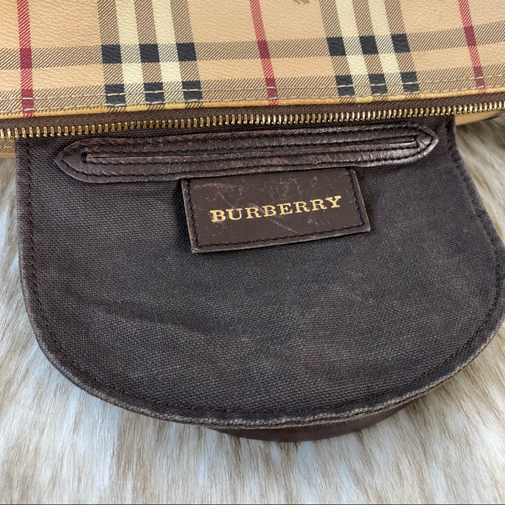 Burberry Bowling Bag Haycheck Chester Boston Satchel - Picture 12 of 17